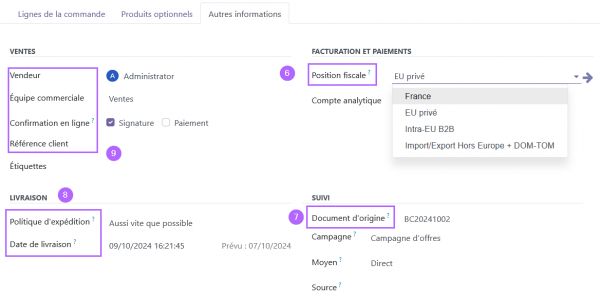 Traitement des commandes clients — Wiki des applications